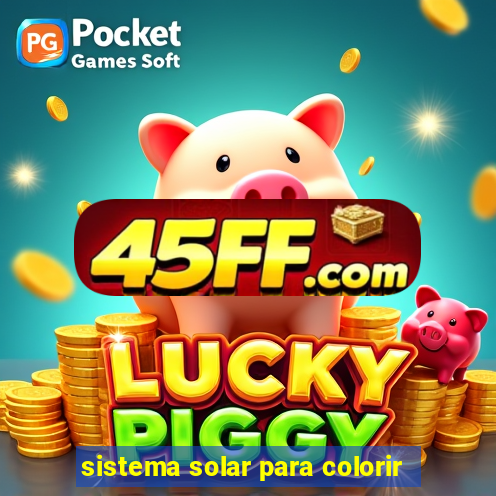 sistema solar para colorir